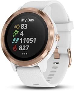 Garmin 010-01769-09 vivoactive 3, GPS Smartwatch with Contactless Payments and Built-in Sports Apps, 1.2", White/Rose Gold (Renewed)