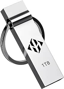 WLOTPO 1TB USB Flash Drive USB Memory Stick Waterproof Jump Drive Pen Drive with Keychain Large Data Storage Compatible for Computer/Laptop Thumb Drive