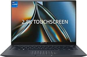 ASUS Zenbook Touchscreen Laptop for Business, 14.5" 2.8K Touchscreen, Intel Core i7-13700H, 16GB DDR5 RAM, 1TB SSD, Intel Iris Xe Graphics, Backlit Keyboard, Wi-Fi 6E, Windows 11 Home