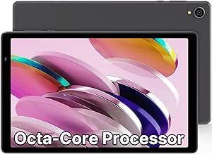 ApoloMedia 10 inch Android 13 Tablet : Tablets with Octa-Core, 1280x800 HD IPS Display, 4GB RAM 64GB ROM, Wi-Fi 6, Dual Camera, 5000mAh Battery Powerful Performance Tablet. – Space Gray