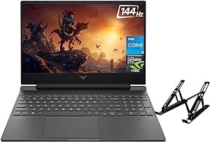 HP Victus Gaming Laptop 2023 Newest, 15.6" 144Hz FHD Display, Intel Core i5-12500H(12-Core), NVIDIA GeForce RTX 4060, 64GB RAM, 1TB SSD, WiFi 6, Backlit Keyboard, Windows 11 Home, with Laptop Stand