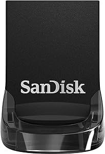 SanDisk 512GB Ultra Fit USB 3.2 Gen 1 Flash Drive - Up to 400MB/s, Plug-and-Stay Design - SDCZ430-512G-GAM46, Black