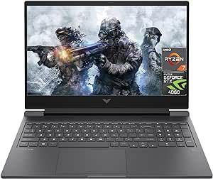 HP Victus Gaming Laptop 2023 Newest, 16" QHD 240Hz 2K Display, NVIDIA GeForce RTX 4060 Graphics, AMD Ryzen 7-7840HS (Beat i7-13700H), 64GB DDR5 RAM, 2TB SSD, Backlit Keyboard, Windows 11 Home