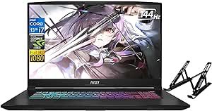 MSI Katana 17 Gaming Laptop 2023 Newest, 17.3" FHD 144Hz Display, Intel Core i7-13620H, NVIDIA GeForce RTX 4060, 64GB DDR5 RAM, 2TB SSD, Wi-Fi 6, Backlit Keyboard, Windows 11 Home, with Laptop Stand